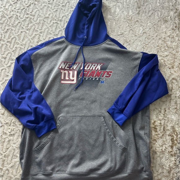 NFL Other - NFL New York Giants Gray and Blue Hoodie